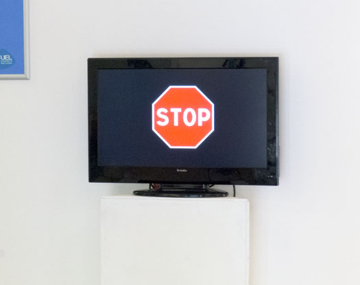 Philip Bradshaw, Installation view, reception, STOP, Nothing To Be Done